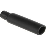 416-00000 PEC-3/1-PO-X-BK, Adhesive Lined End Cap, Black 3mm Sleeve Dia ...