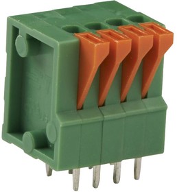 1-2834015-6, Клеммная колодка типа провод к плате, 2.54 мм, 6 вывод(-ов), 26 AWG, 20 AWG, Зажим