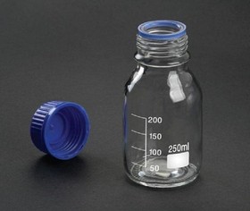 Фото 1/2 Банка 100мл ТС с винтовой пластиковой крышкой (светлое стекло) Apexlab