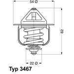 346785D, Термостат (с прокладкой) OPEL: ASTRA F 91-98, COMBO 94-01 ...