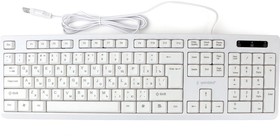 Фото 1/8 Клавиатура проводная Gembird KB-8355U, мембранная, 104 клавиш, лазер. гравировка, кабель 1.85м,белая