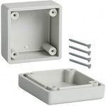 1594ASGY, 1594 Series Grey ABS Enclosure, IP54, Grey Lid, 56 x 56 x 40mm