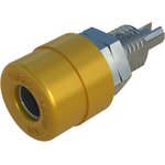 930176103, Yellow Female Banana Socket, 4 mm Connector, Solder Termination, 32A ...