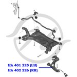 HA401225, Рычаг передней подвески левый