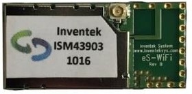 ISM43903-R48-L54-U, WiFi Modules - 802.11 WiFi 2.4 GHz Module with U.FL Connector. 8MB QSPI Flash and 1MB RAM. Cypress WICED compatible. Cer