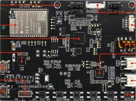 Фото 1/2 ESP32-LyraTD-SYNA, Audio IC Development Tools ESP32 audio development board, integrates ESP32-WROVER-E