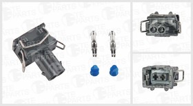 7810102, Разъем VW AUDI SEAT SKODA электрический (2-х контактный) TE PARTS