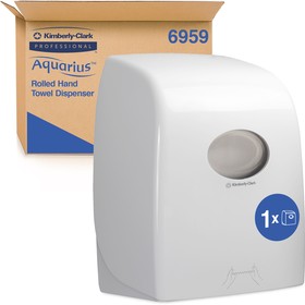 Фото 1/6 6959, Plastic White Wall Mounting Paper Towel Dispenser, 430mm x 250mm x 330mm