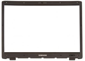 (BA75-02025A) рамка экрана (рамка крышки матрицы, LCD Bezel) для ноутбука Samsung R508 черная, пластиковая, новая.