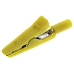 930318103, Crocodile Clip, Brass, Bronze Contact, 8A, Yellow