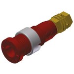 975454701, Red Female Banana Socket, 2mm Connector, Solder Termination, 10A ...