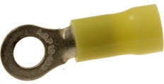 Фото 1/6 160292, PLASTI-GRIP, наконечник кольцевой изолированный М5 желтый на провод 3-6мм2