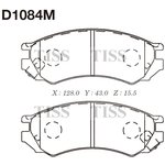 D1084M, Колодки тормозные дисковые