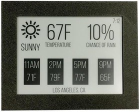 333165, Electronic Paper Displays - ePaper E-paper board, ESP32-WROVER, 6" e-ink display, with 3D printed enclosure