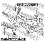 MAB-CU20DM-KIT, Опора редуктора