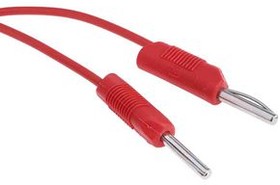 6684581, Test Lead Banana Plug, 4 mm, Stackable - Banana Plug, 4 mm, Stackable 500mm Red