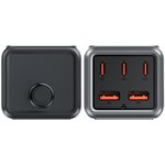 AF-Z2-GY, Зарядное устройство ACEFAST Z2 PD75W GaN (3xUSB-C+2xUSB-A),цвет черно-серый