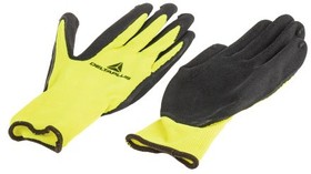 VV73308, Polyester Latex-Coated General Purpose Gloves, size 8, Yellow