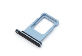 Держатель (лоток) SIM карты для Apple IPhone XR синий