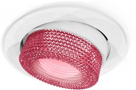 Фото 1/2 Ambrella Комплект встраиваемого поворотного светильника XC7651062 SWH/PI белый песок/розовый MR16 GU5.3 (C7651, N7193)