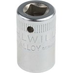 01030010, 1/4 in Drive 10mm Standard Socket, 12 point, 23 mm Overall Length