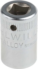 Фото 1/3 01030010, 1/4 in Drive 10mm Standard Socket, 12 point, 23 mm Overall Length