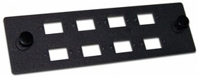 Адаптерная панель на 8 SC адаптеров, для кроссов LAN-FOBM, черная LAN-APM-8SC