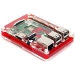 PIM341, Raspberry Pi Hats / Add-on Boards Pibow 3 B+ Coup (Raspberry Pi 3 B+, 3, & 2) - Coup Red