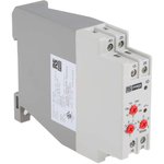 DIN Rail Mount Timer Relay, 24 240V ac/dc, 2-Contact, 0.1 s 10h, DPDT
