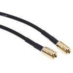 5260465, RF Cable Assembly, SMB Male Straight - SMB Male Straight, 1m, Black