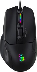 Фото 1/8 Мышь проводная A4TECH Bloody W70 Max, игровая, оптическая, USB, 10000dpi, черный [w70 max (stone black)]