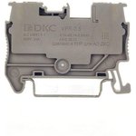 VPR-2.5-GY, Pass-through terminal , push-in clamp, 2 connection points ...