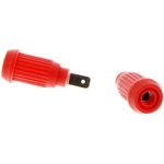 BU-31603-2, Red Female Banana Socket, Press Fit Termination, 15A, 1000V ...