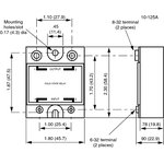 D2475PG, Sensata Crydom 1 240 VAC Series Solid State Relay, 75 A Load ...