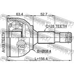 2510-3084B, Шрус наружный 39x58.5x28