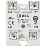 RSSAN-50A, Solid State Relay 280V AC-IN 50A 660V AC-OUT 4-Pin