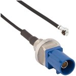095-820-109-30C, RF Cable Assemblies FKRA(M)-AMC(M)1.37MM 11.81 Str Blkhd Plu