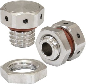 M8X1.25 Steel/ nut, Клапан выравнивания давления M8х1.25, 1 л/мин, IP67, -40…+125 °C, корпус - сталь нержавеющая, уплотнитель - резина сили