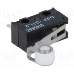 D2F-01L2, Basic / Snap Action Switches Roller PCB Term Microvolt 80g OF