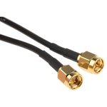 5260308, RF Cable Assembly, SMA Male Straight - SMA Male Straight, 1m, Black
