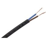 7756084, Mains Cable 2x 0.5mm² Copper Unshielded 300V 100m Black
