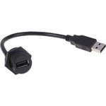 1116761, Adapter, Thermoplastic, USB-A 2.0 Plug - USB 2.0 Socket