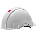 G30DVI, Peltor Uvicator G3000 White Safety Helmet , Ventilated