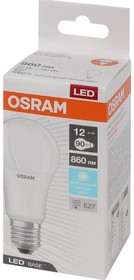 Фото 1/2 Лампа E27 Osram LED BASE CLASSIC A90 12W/840, 860лм, 4000К, дневной свет, светодиодная, матовая, 1 шт