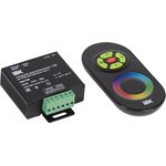 Контроллер с ПДУ радио RGB 3 канала 12В 4А 144Вт черн. IEK LSC1-RGB-144-RF-20-12-B