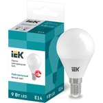 LLE-G45-9-230-40-E14, Лампа LED G45 шар 9Вт 230В 4000К E14 IEK