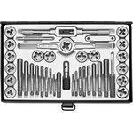 ER-00401, Набор метчиков и плашек метрический 40 предметов ЭВРИКА