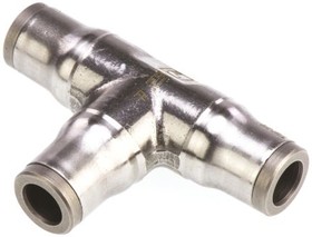 3804 06 00, S/steel push-in equal tee