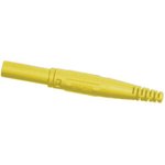 4 mm socket, screw connection, 2.5 mm², CAT II, yellow, 66.9155-24