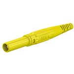 4 mm plug, screw connection, 2.5 mm², CAT III, yellow, 66.9196-24